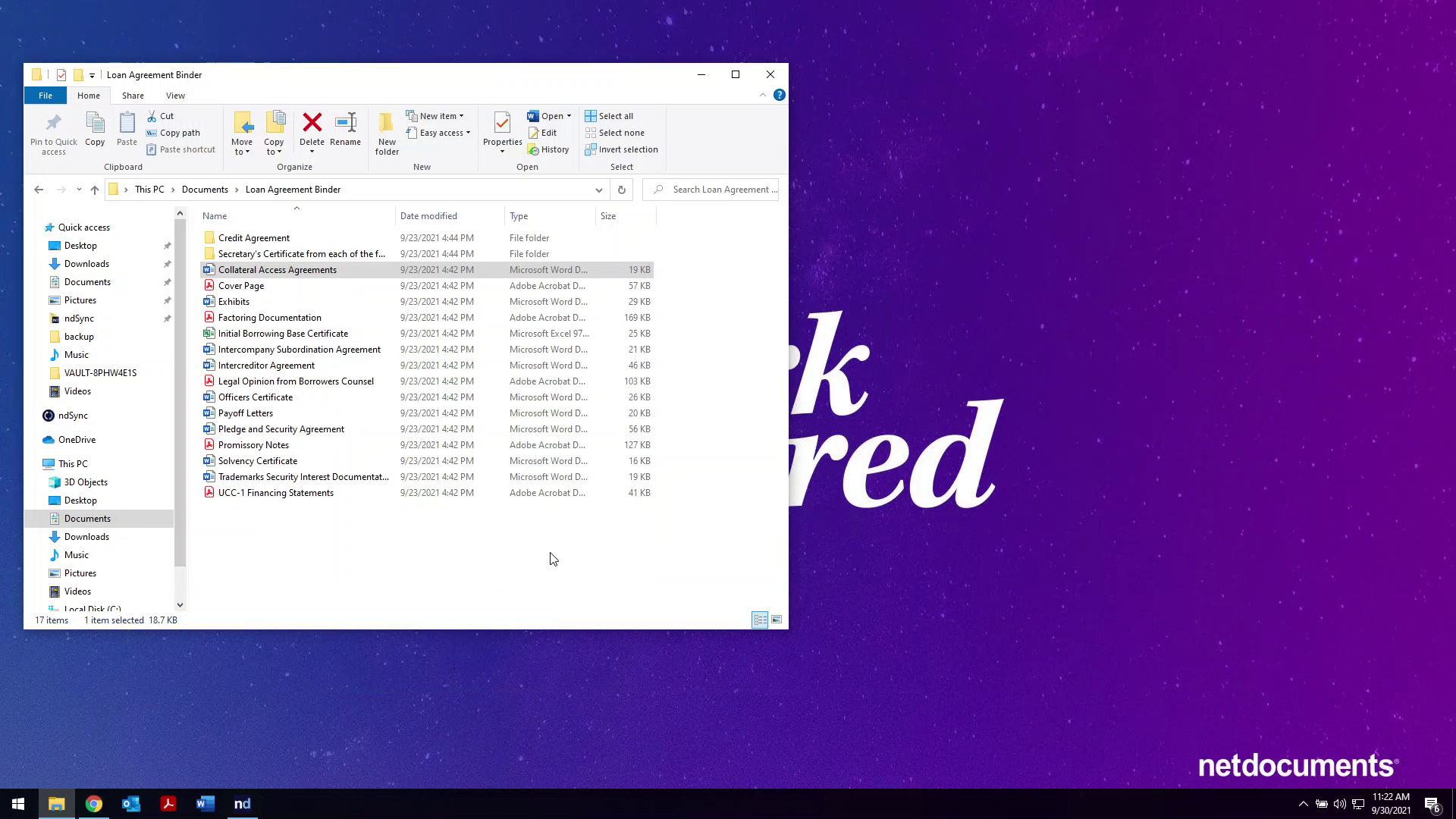 NetDocuments eDOCS screenshot