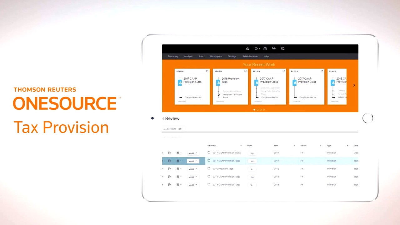 ONESOURCE screenshot