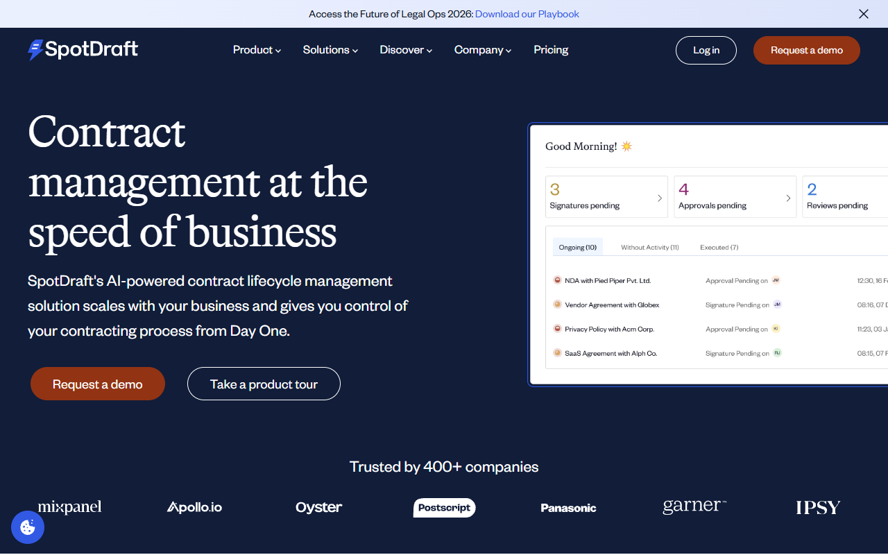 SpotDraft screenshot