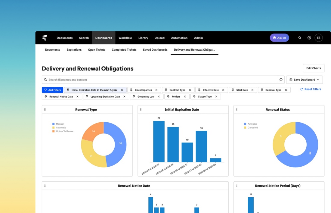 Workday Contract Intelligence screenshot