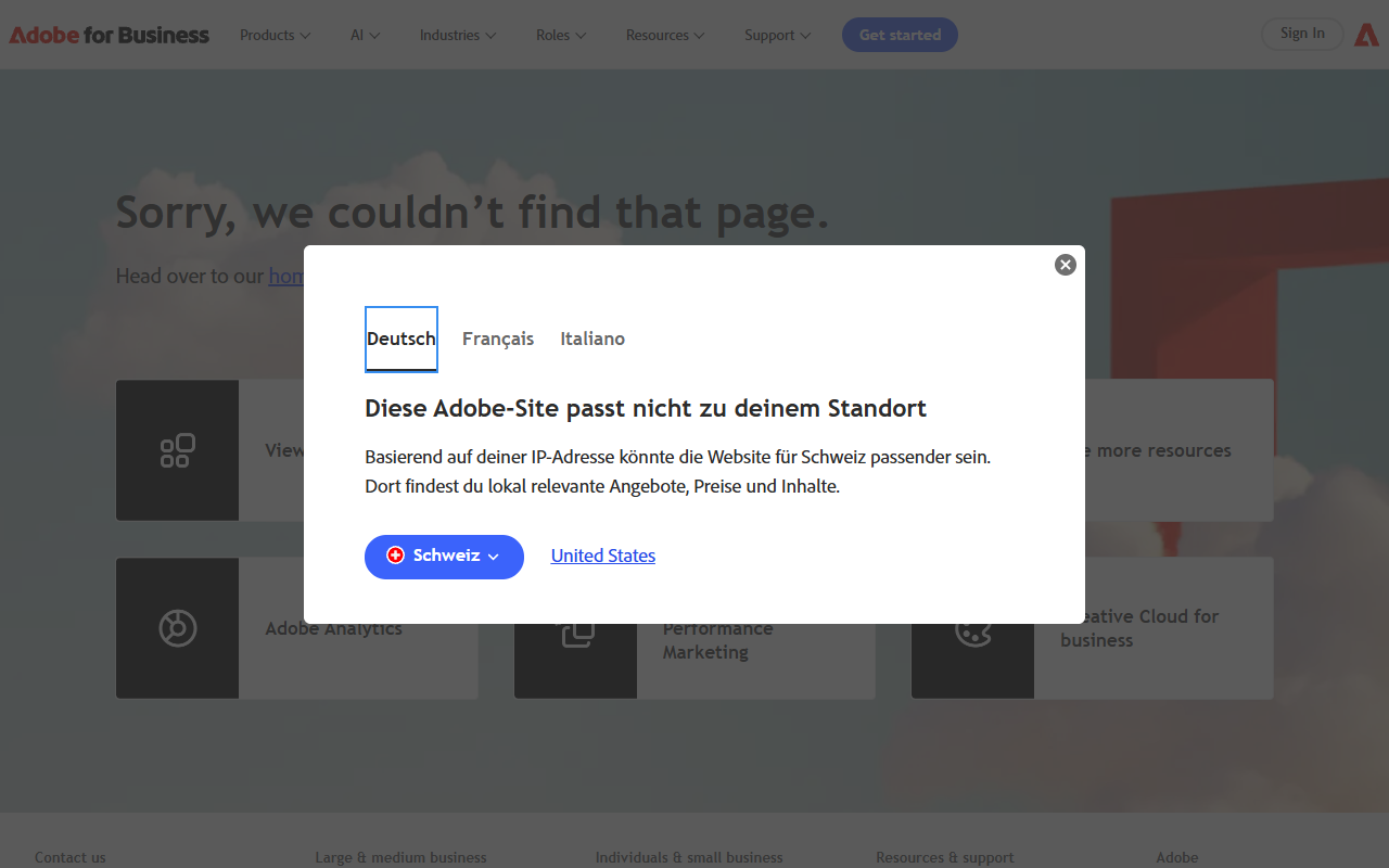Adobe Experience Cloud screenshot