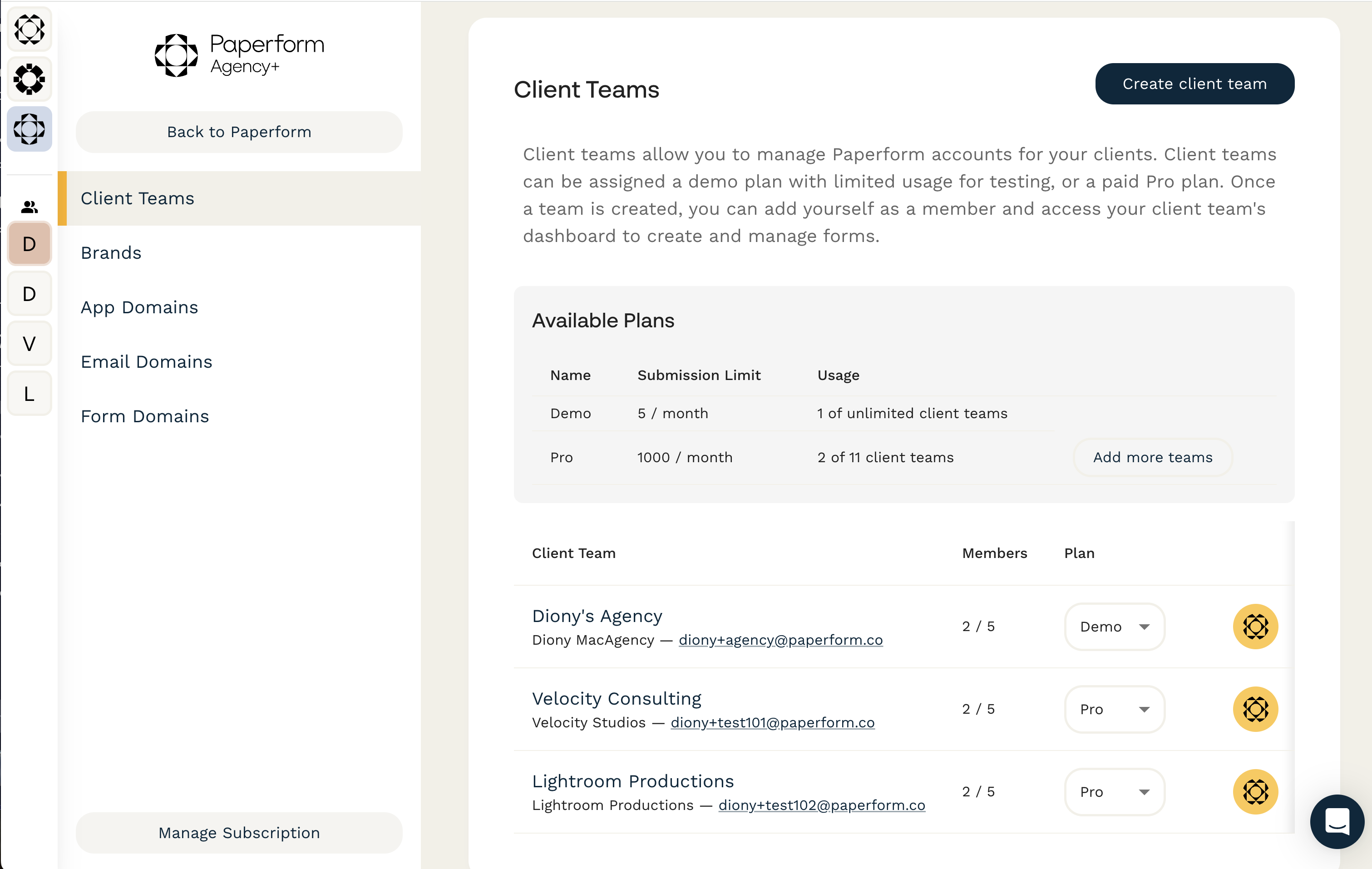 Agency+ screenshot
