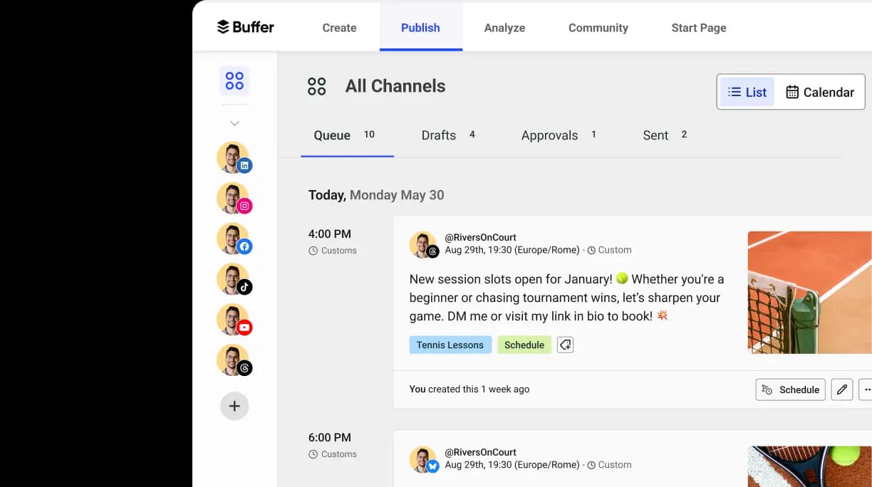 Buffer screenshot
