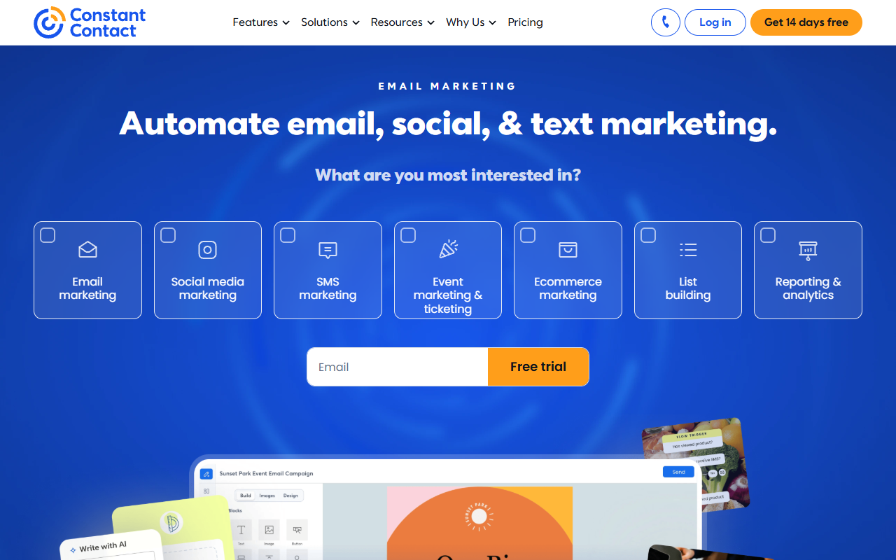 Constant Contact screenshot