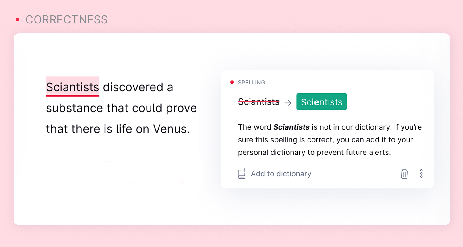Grammarly GO screenshot