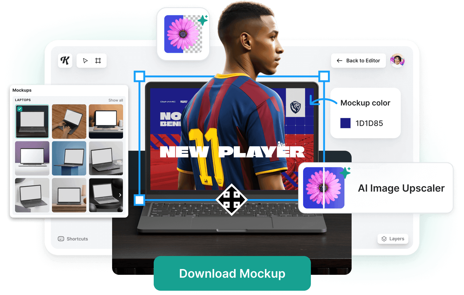 Kittl Frame Mockup Tool screenshot