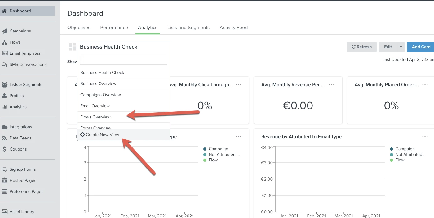 Klaviyo screenshot
