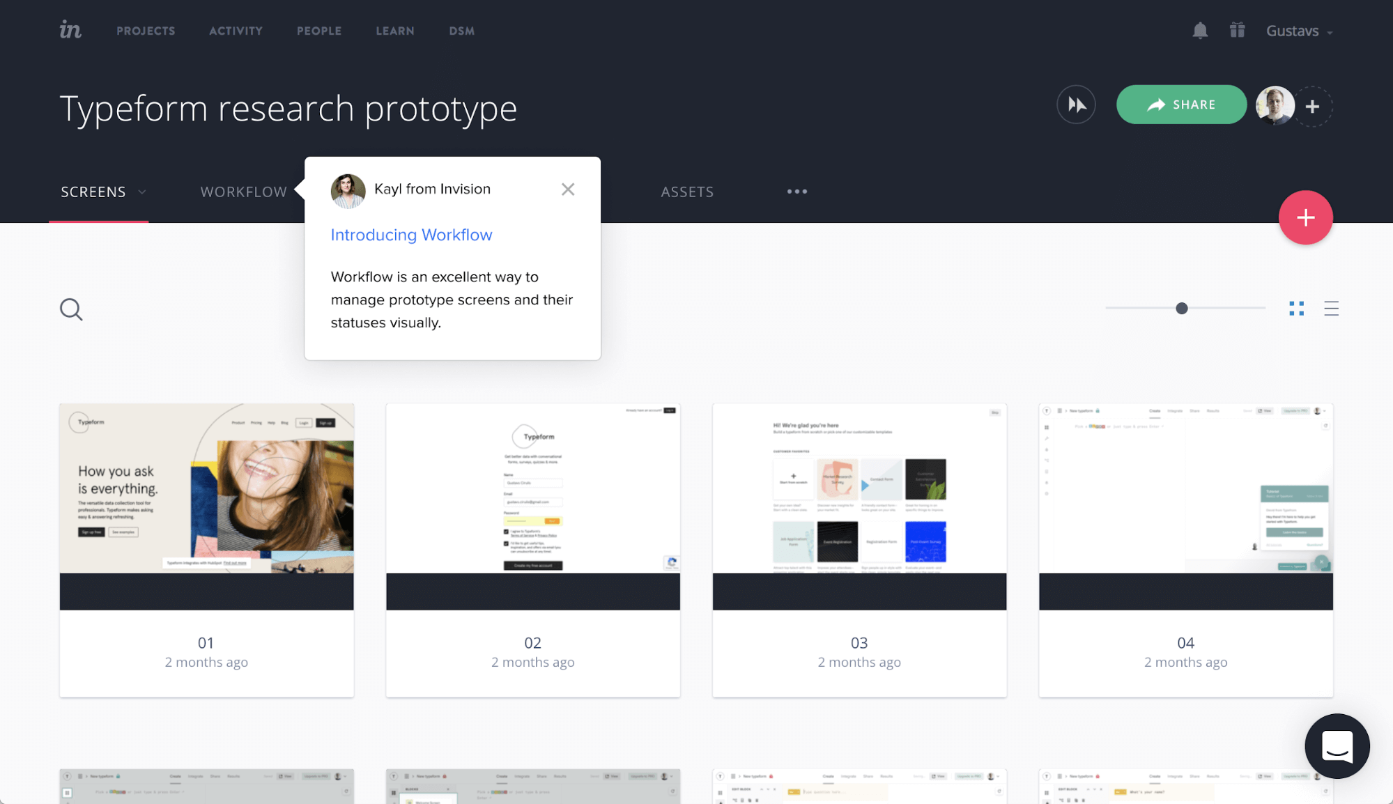 Product Tours screenshot