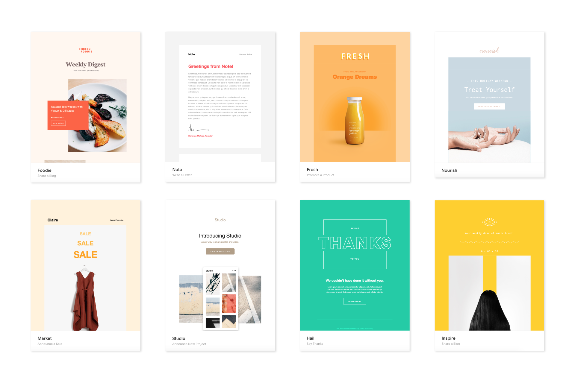 Squarespace Email Campaigns screenshot