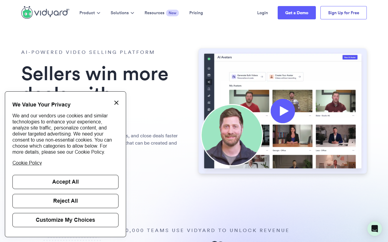 Vidyard screenshot
