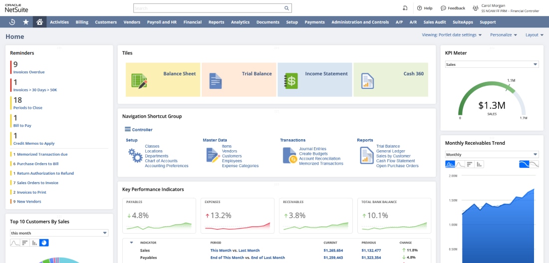 NetSuite Procurement screenshot