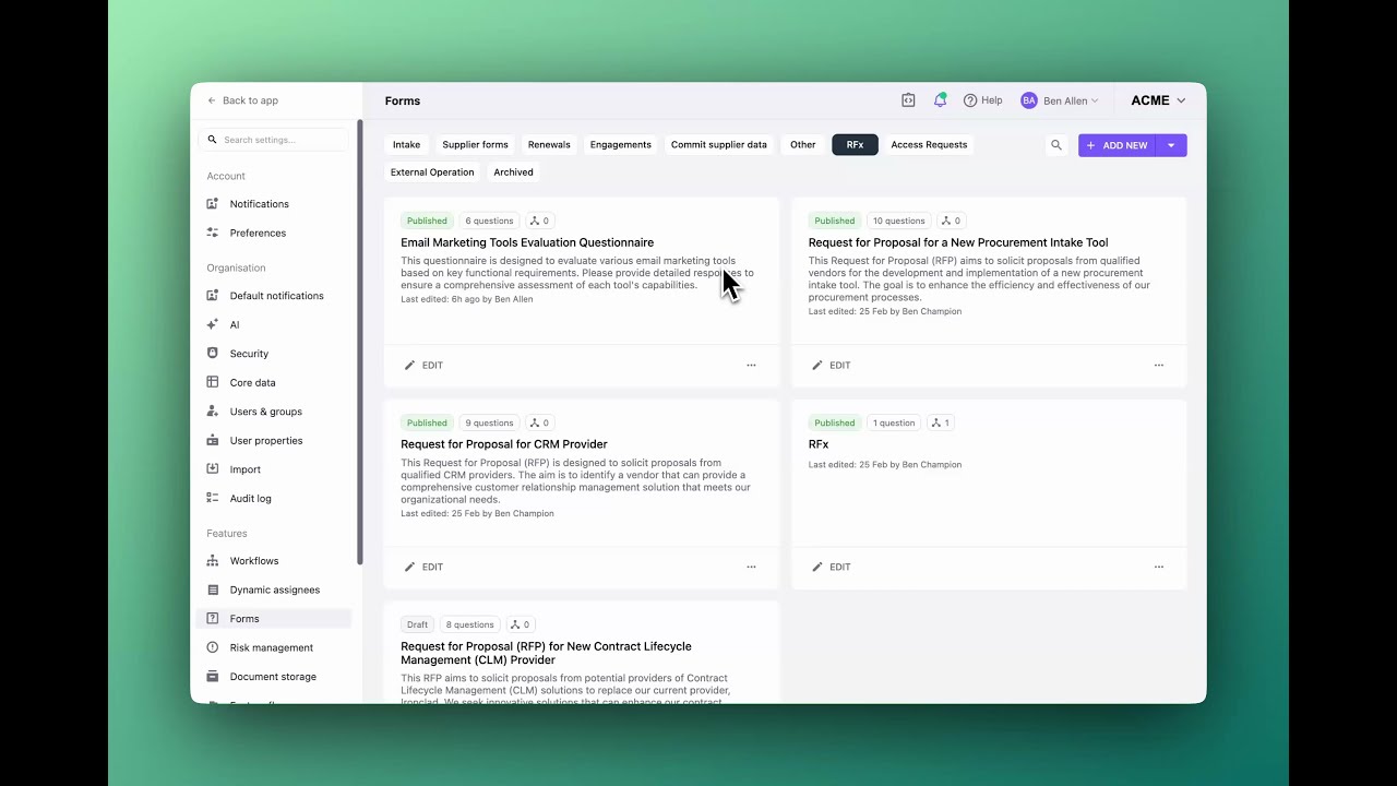 Omnea screenshot
