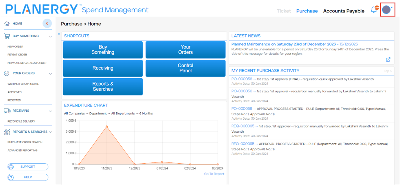 Planergy screenshot