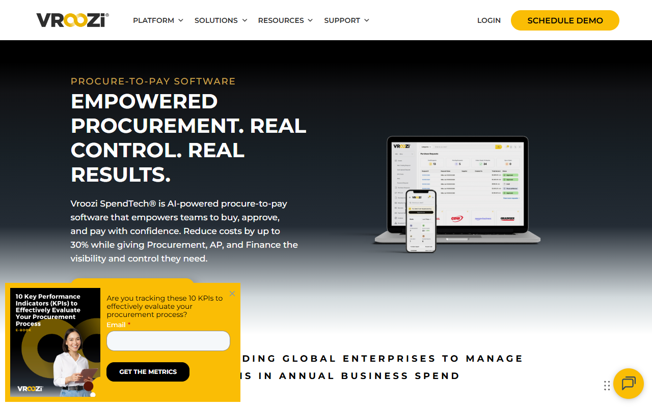 Vroozi screenshot