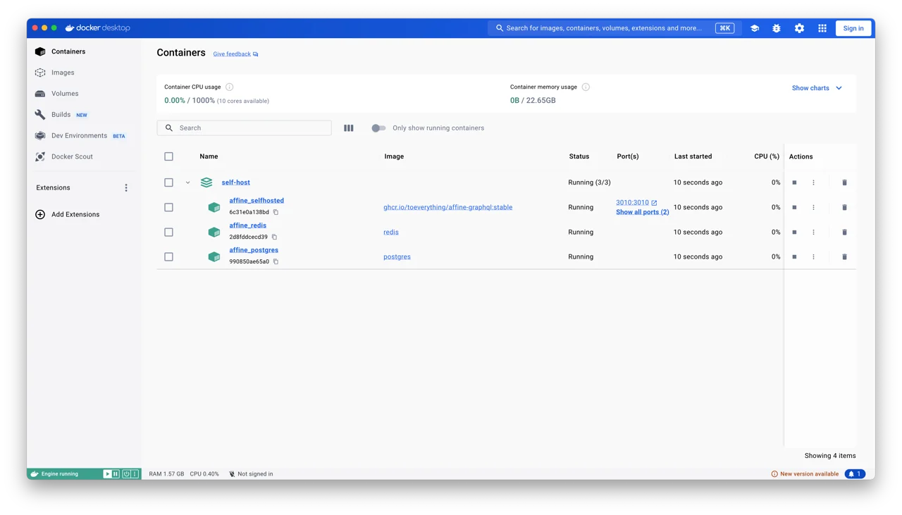AFFiNE screenshot
