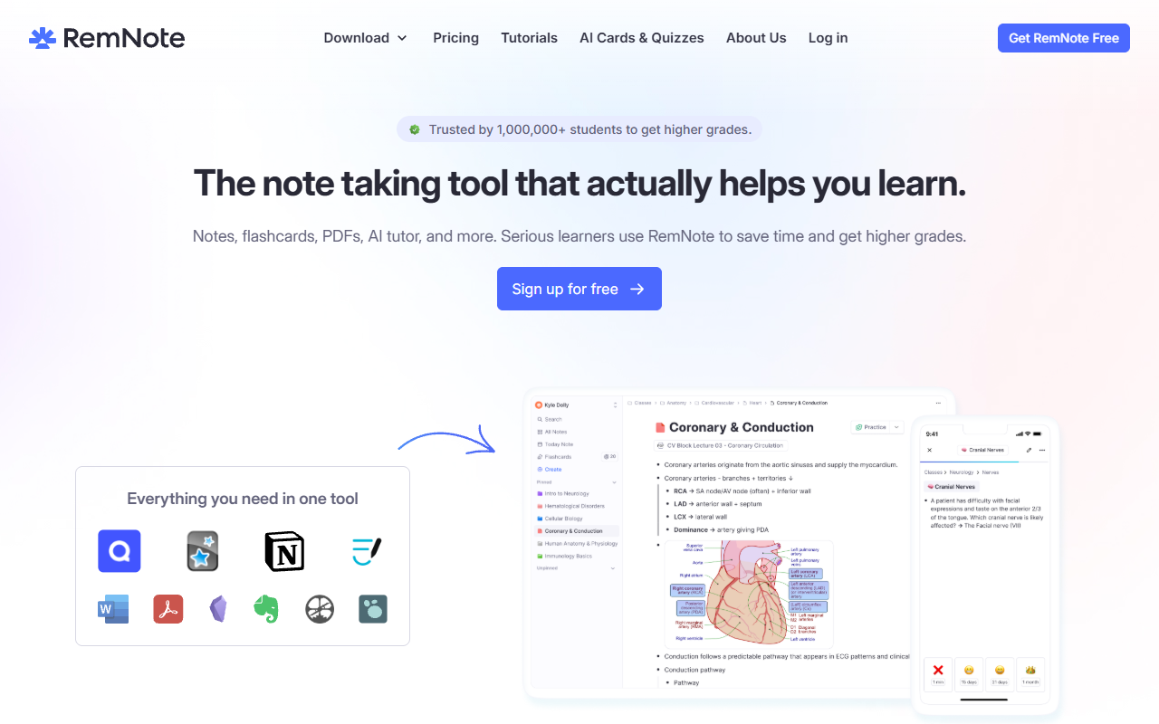 RemNote screenshot