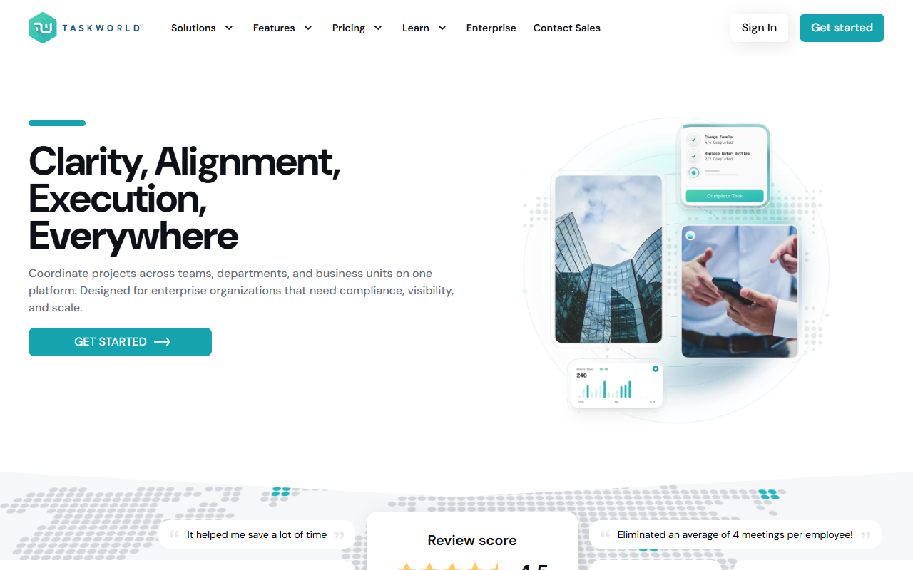 Taskworld screenshot