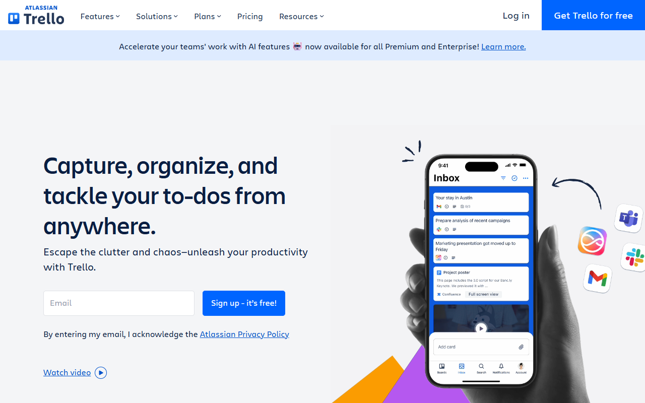 Trello AI screenshot