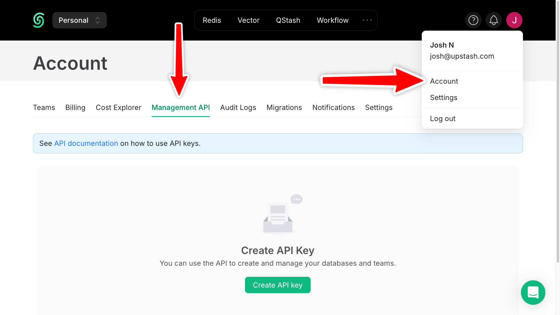 Upstash Workflow APIs screenshot