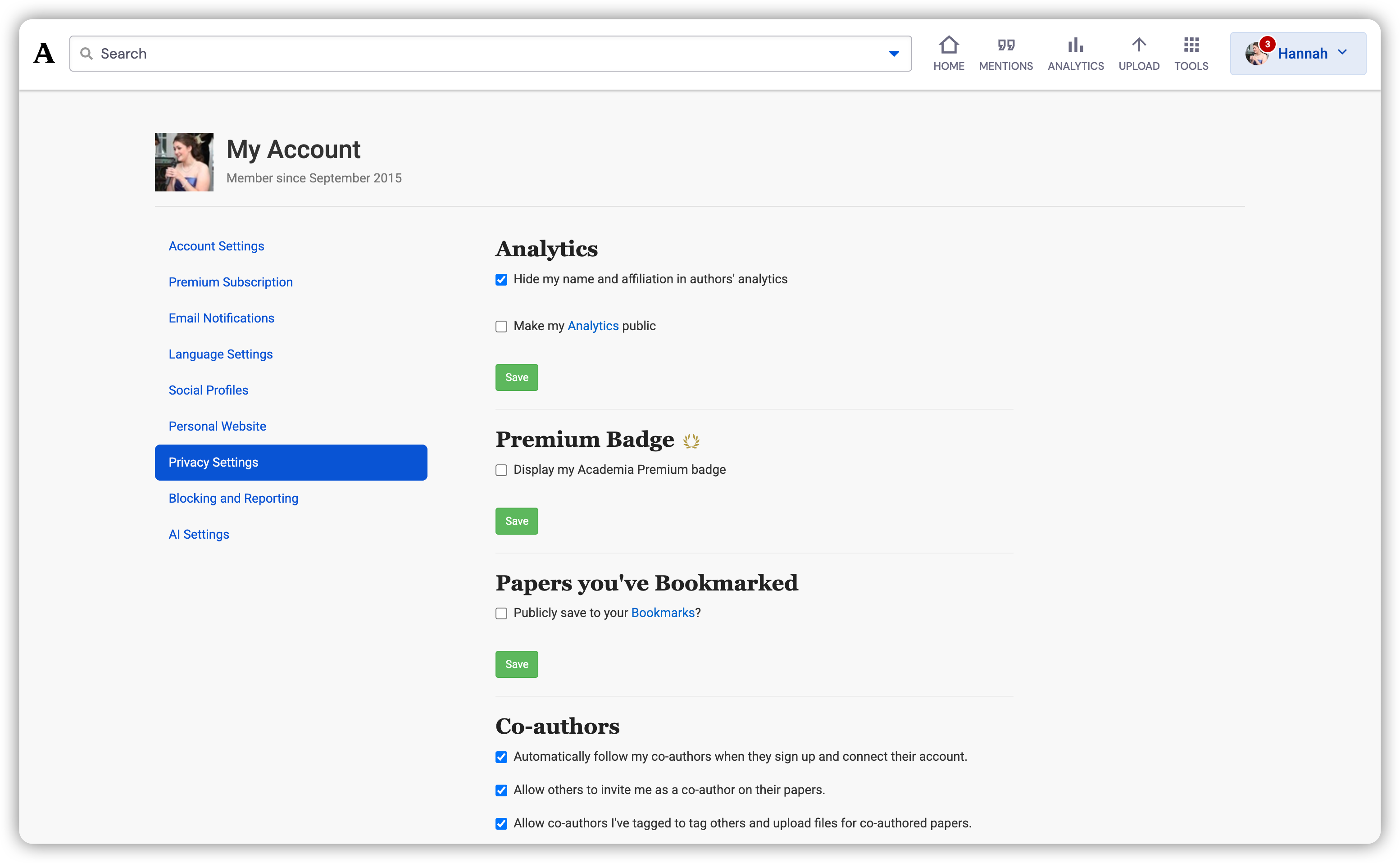 Academia Premium screenshot