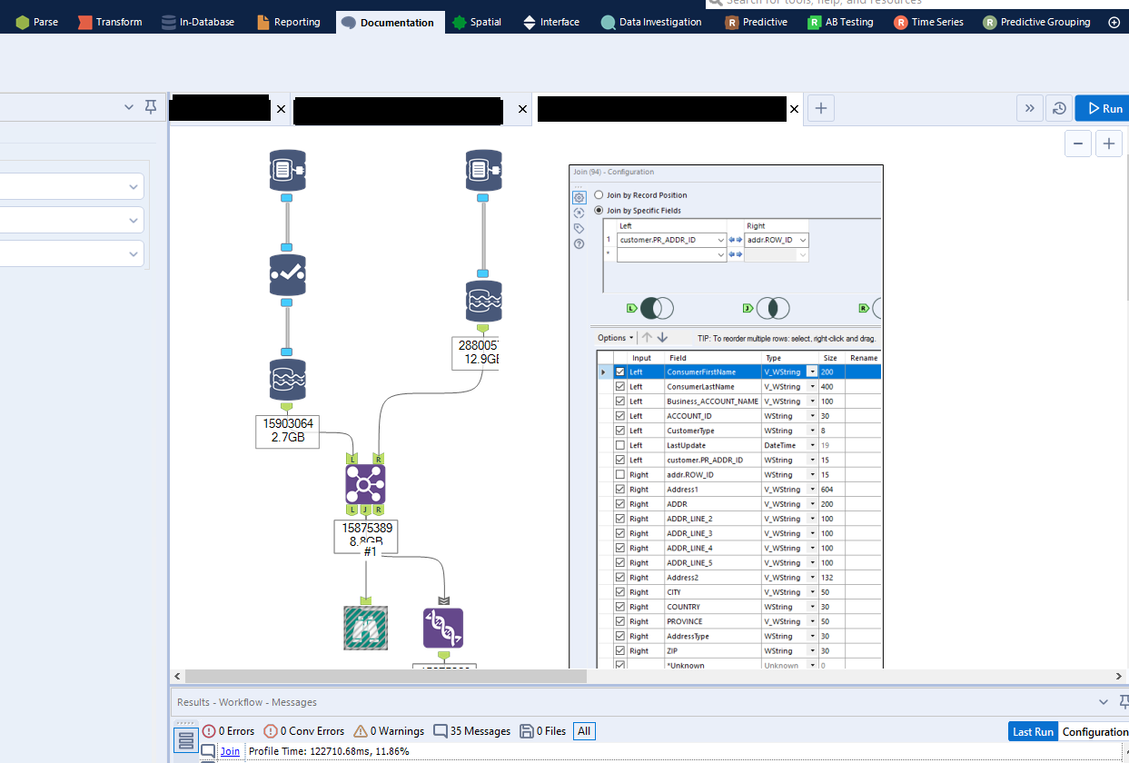 Alteryx Designer screenshot