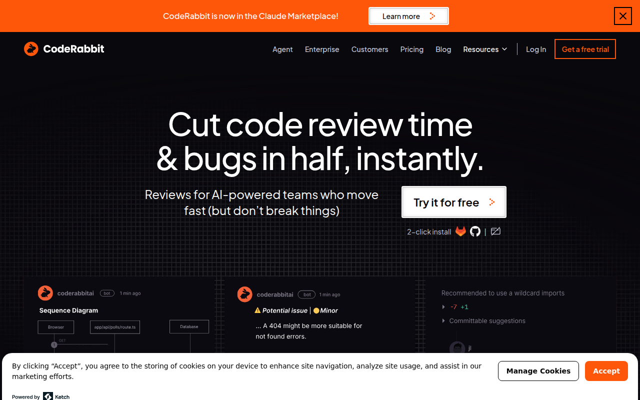 CodeRabbit screenshot