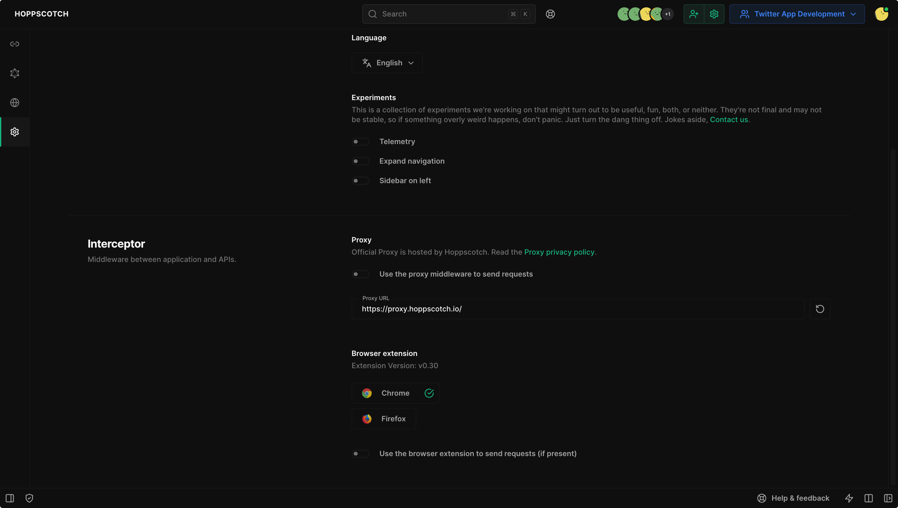 Hoppscotch Browser Extensions screenshot