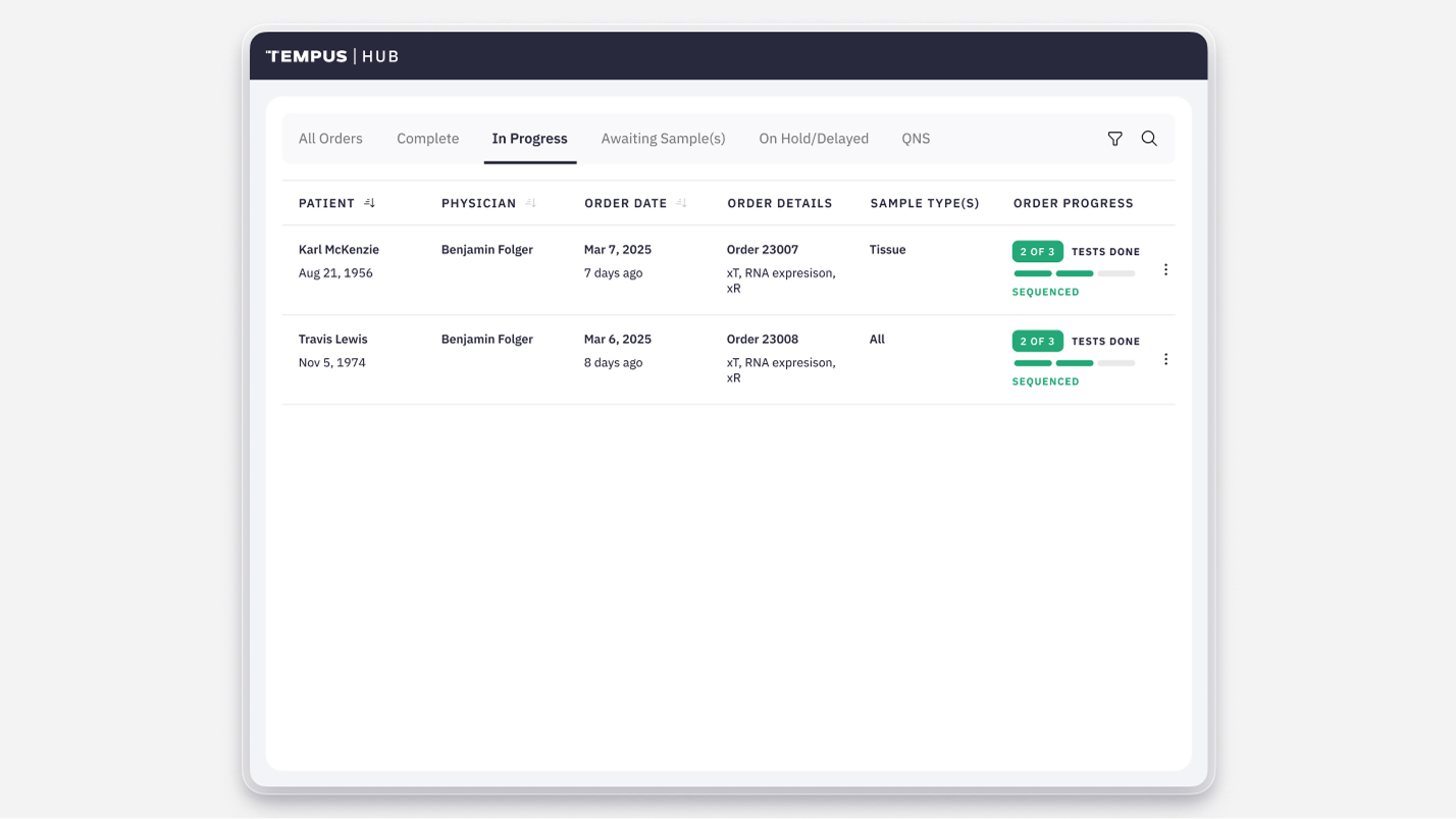 Hub screenshot