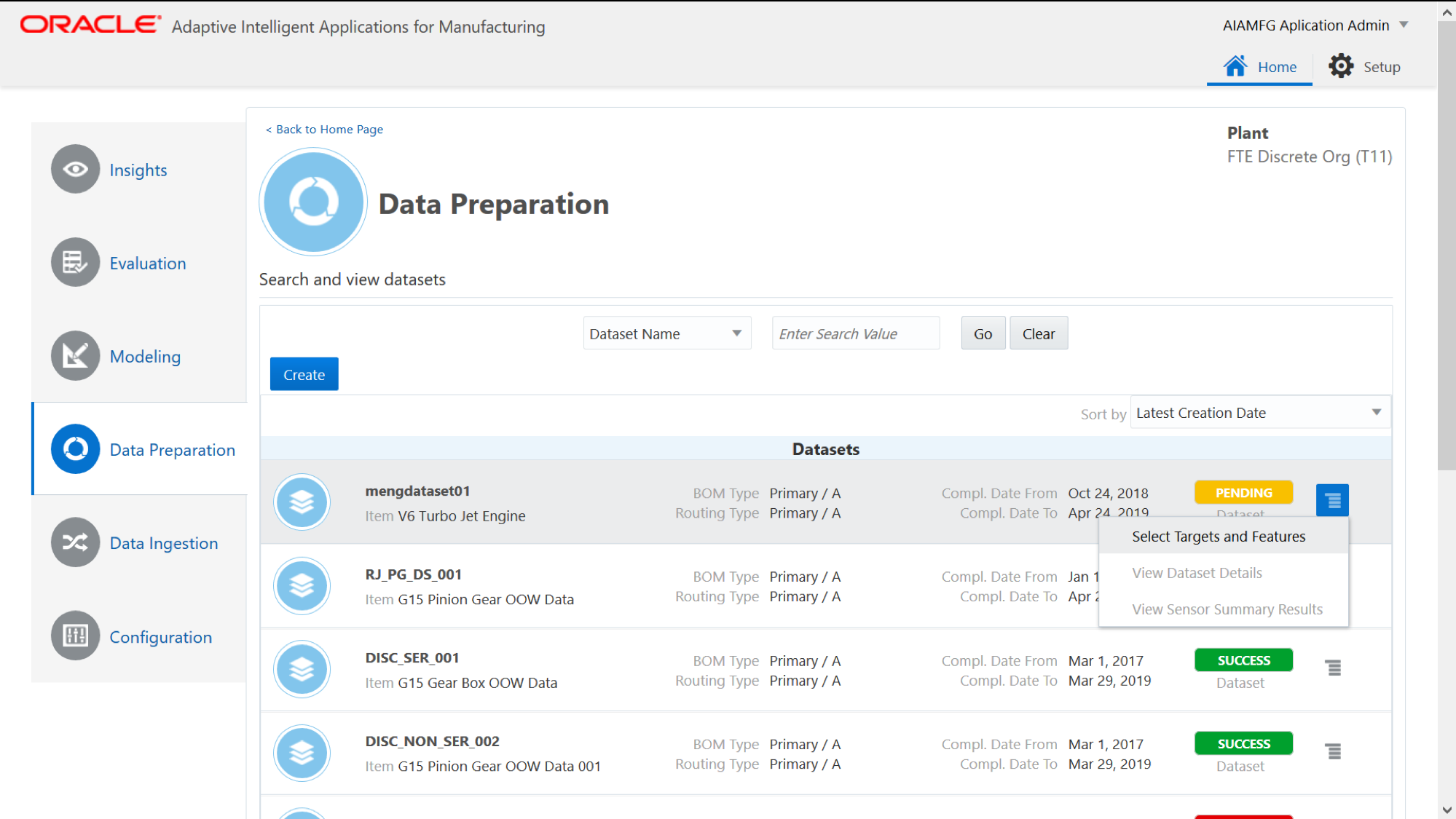 Oracle AI Factory screenshot