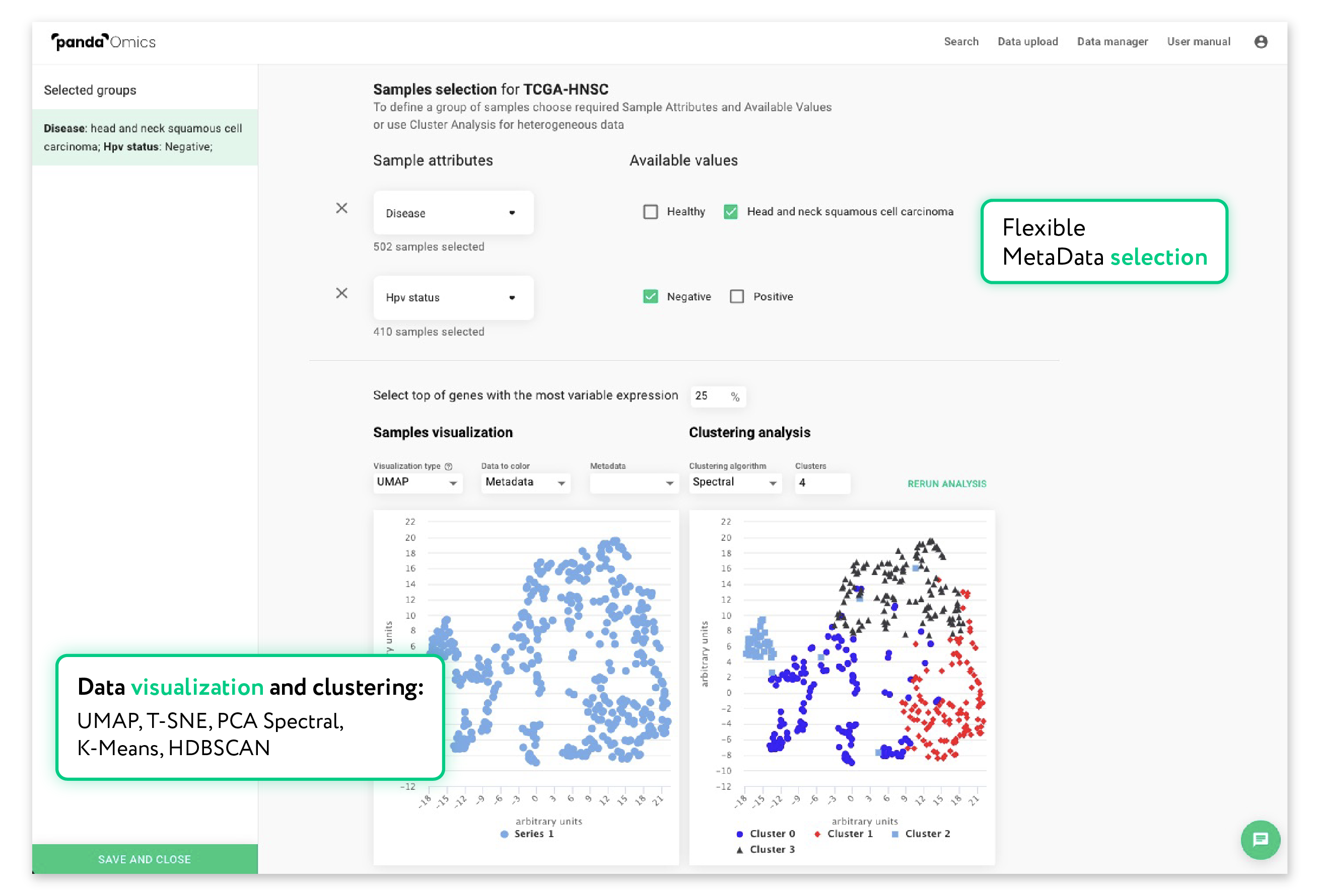 PandaOmics screenshot
