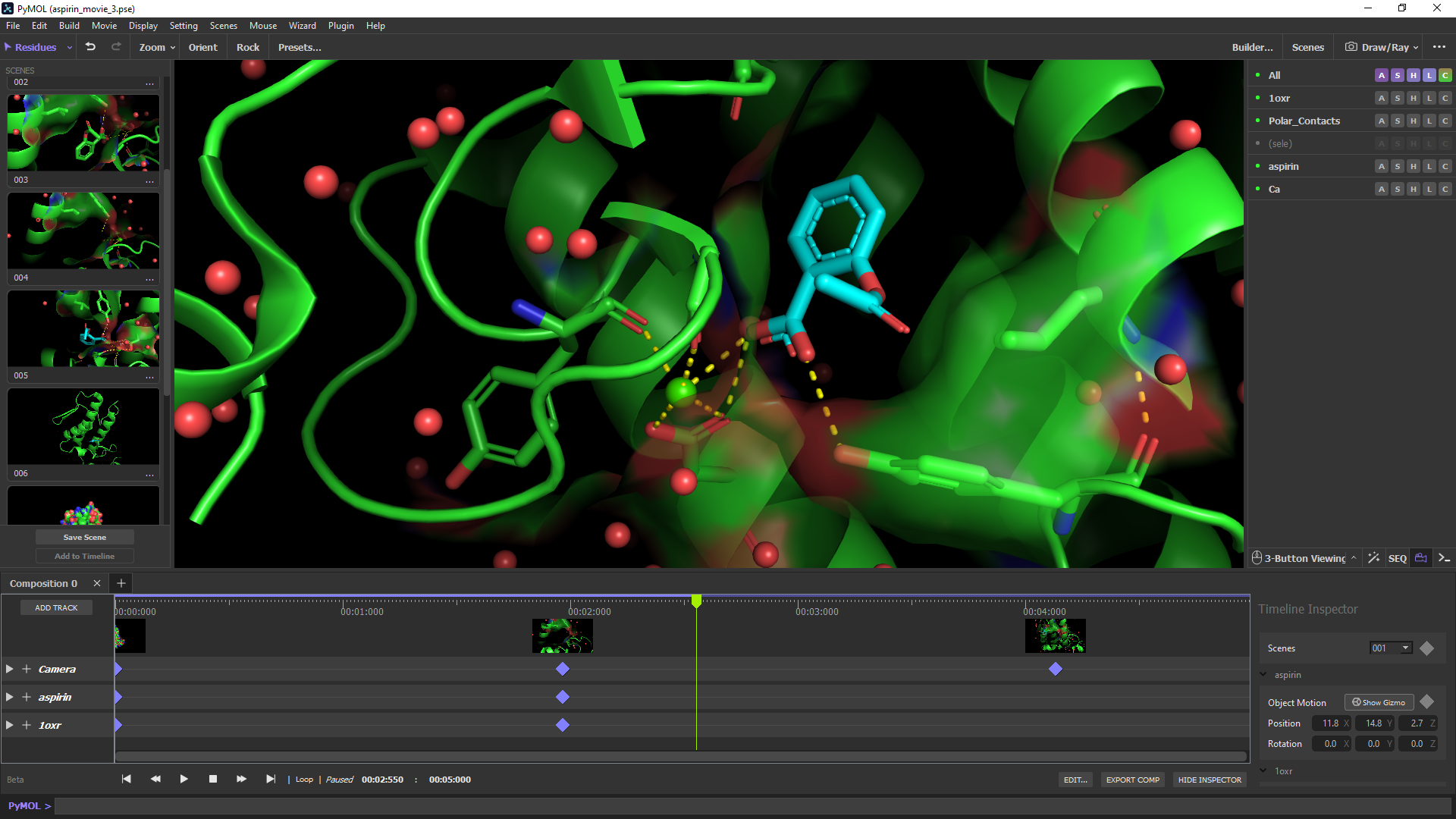 PyMOL screenshot