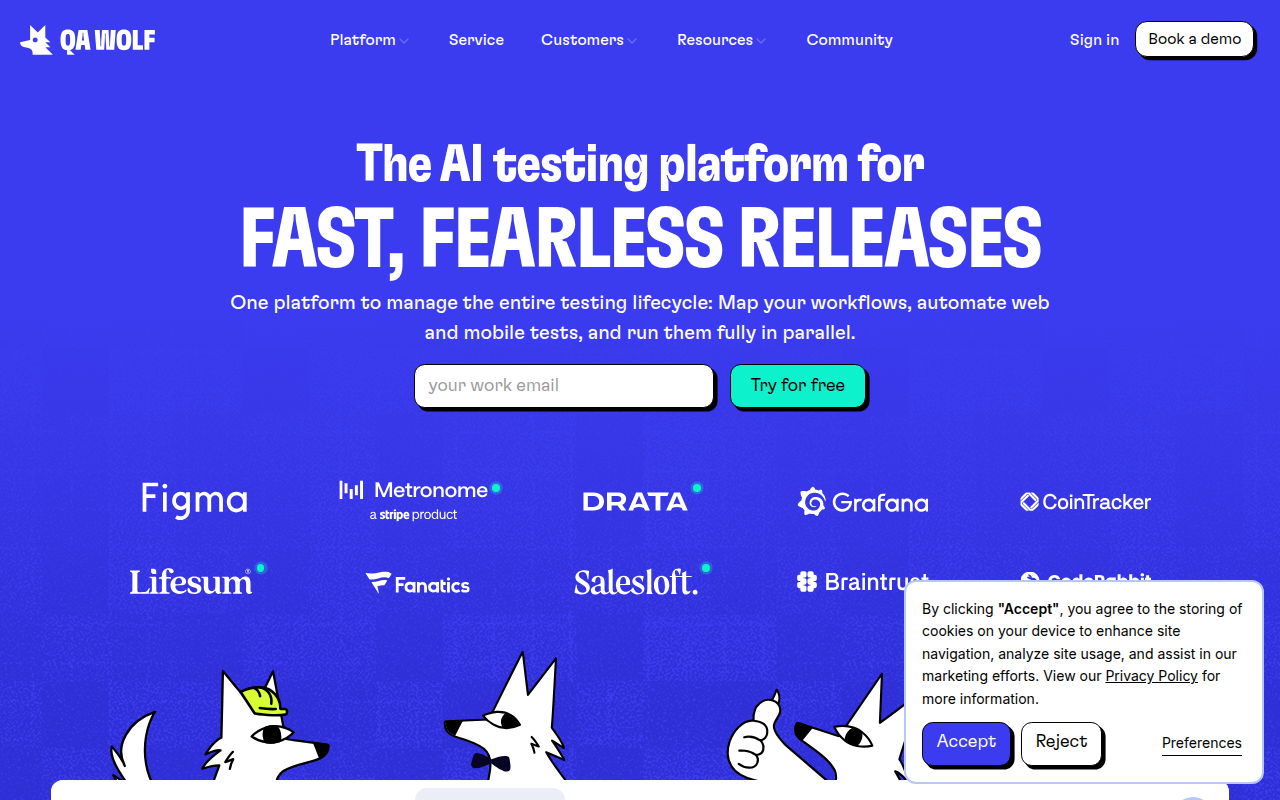 QA Wolf screenshot