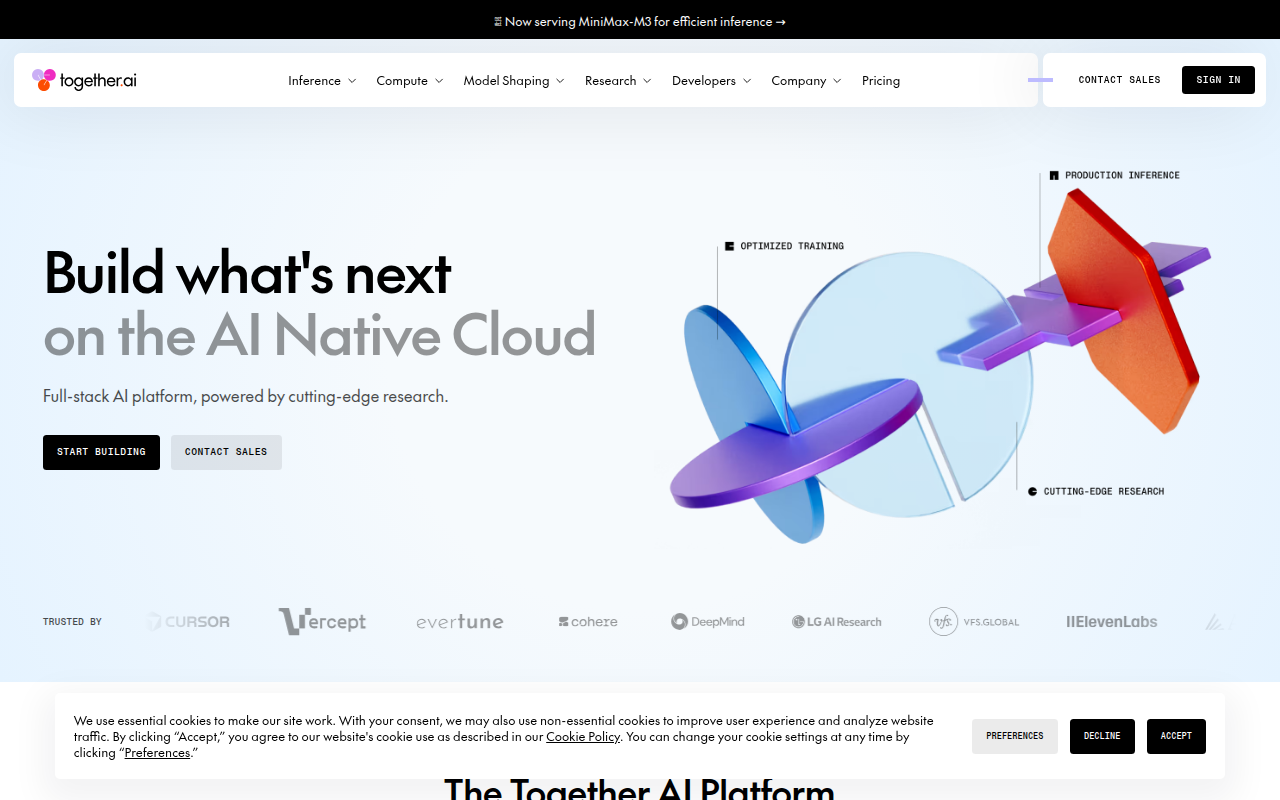 Together AI screenshot