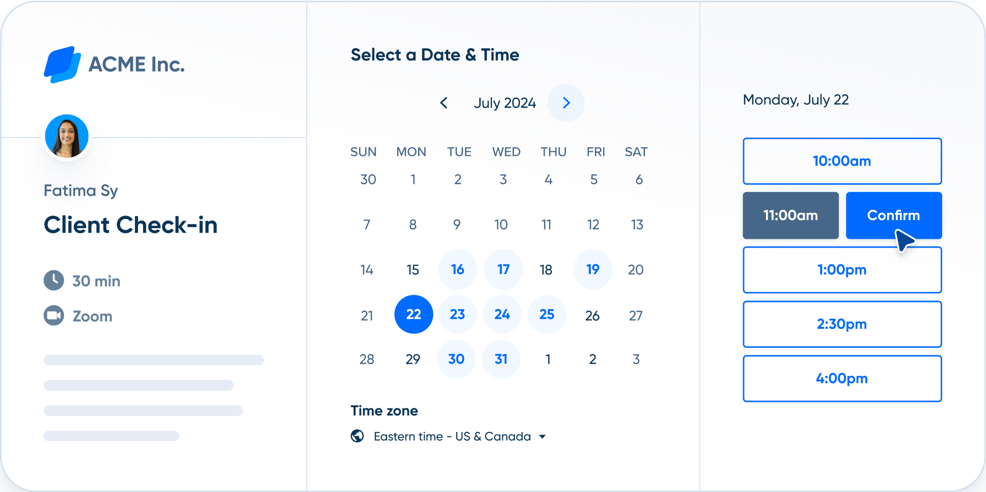 Calendly screenshot