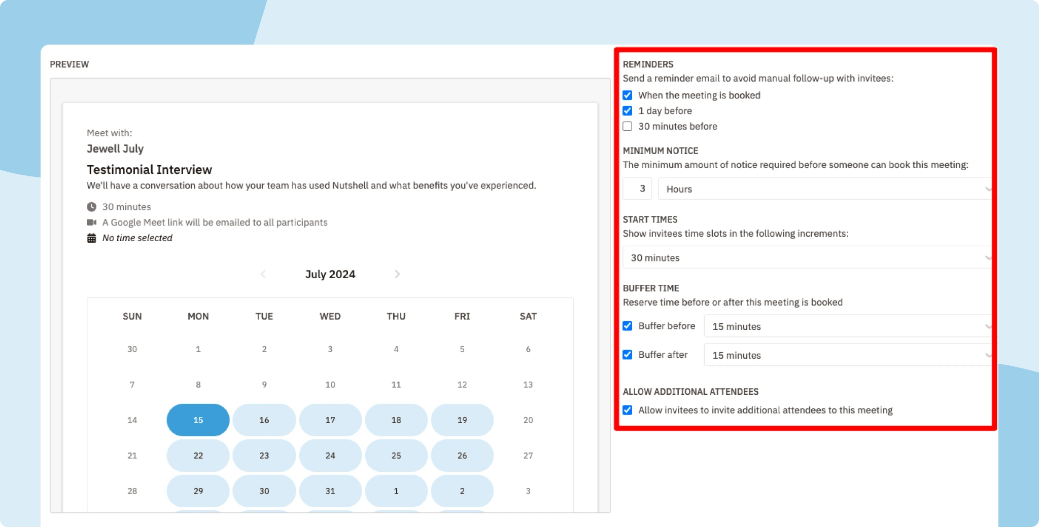 Nutshell Scheduler screenshot