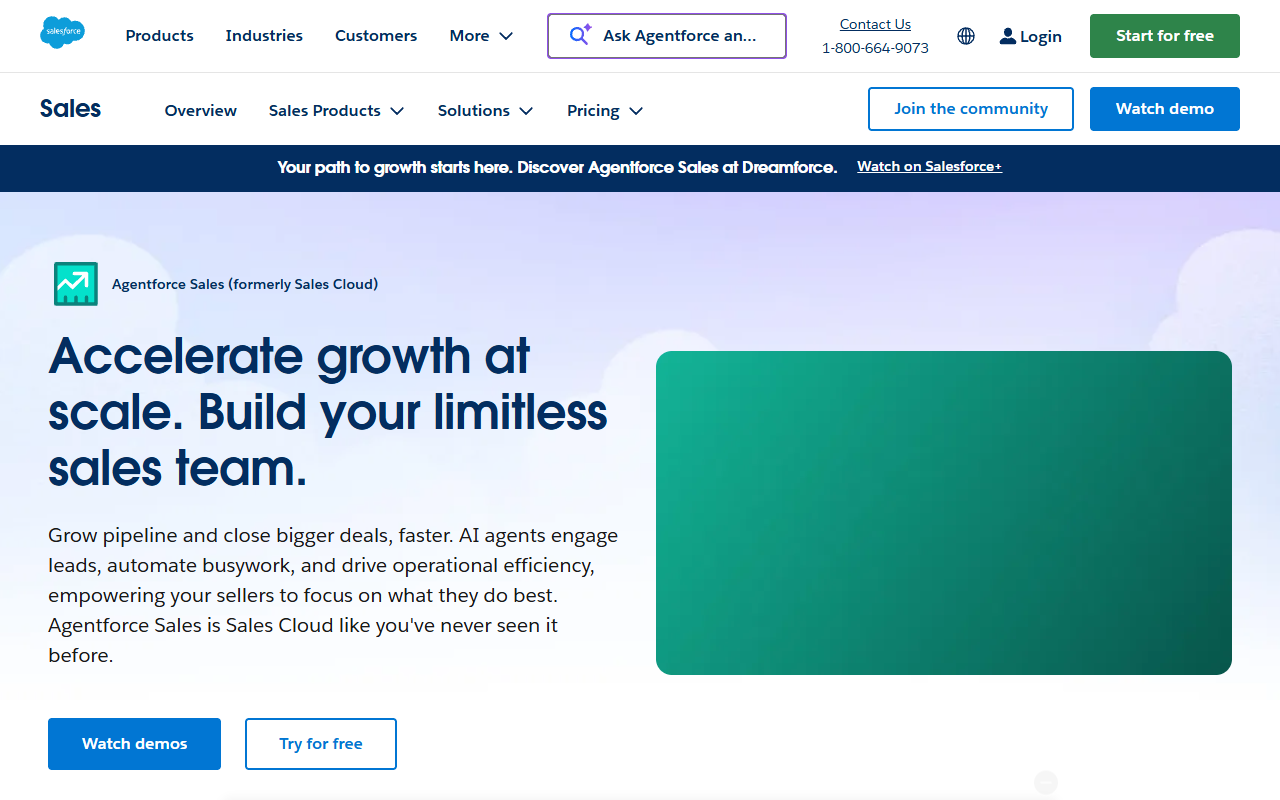 Salesforce Sales Cloud screenshot