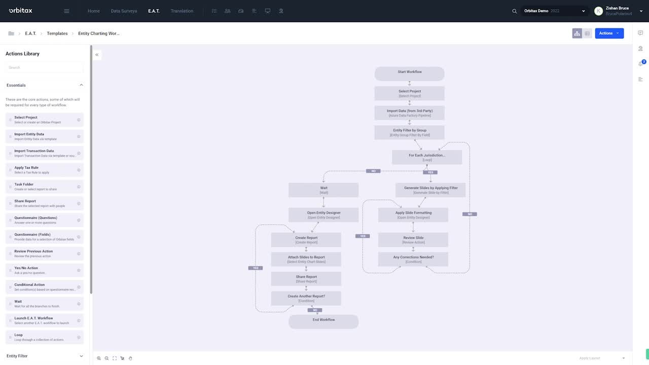 Orbitax Executable Actions Tool (E.A.T.) screenshot