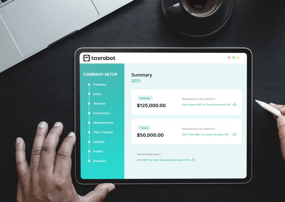 TaxRobot screenshot