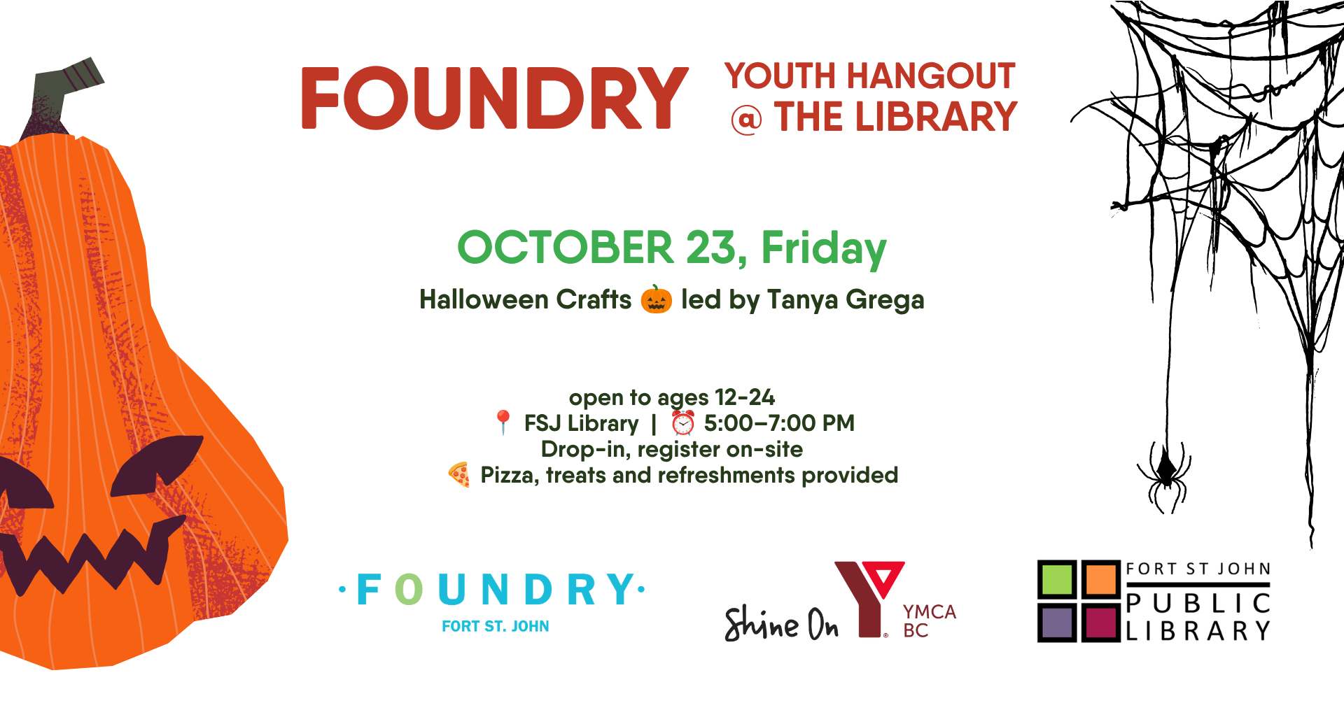 Foundry Youth Hangout @ the Library (October)