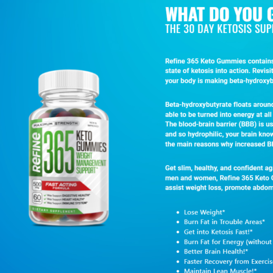 Refine365 KetoGummie