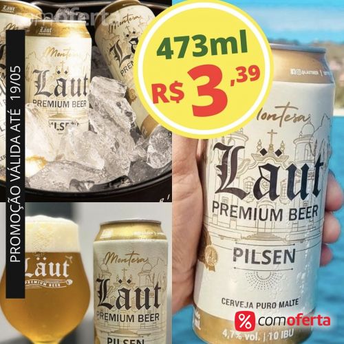 Cerveja Laut Pilsen 473ml - Latão