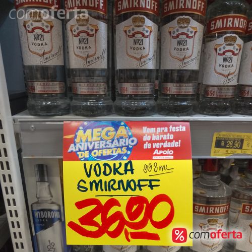 Vodka Smirnoff 998Ml