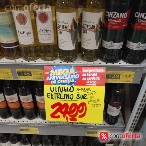 Vinho Chileno Extremo Sur 750ml