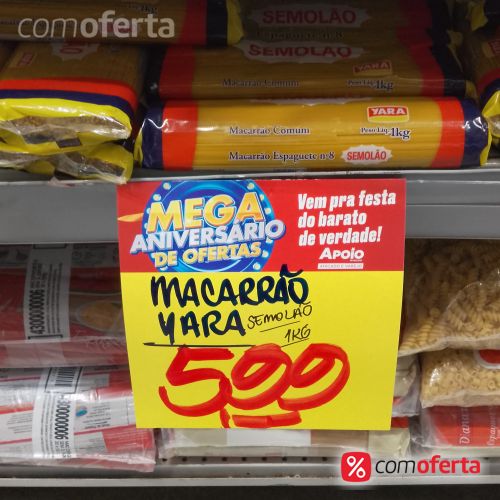 Massa Com Ovos Yara Sêmola - 500g