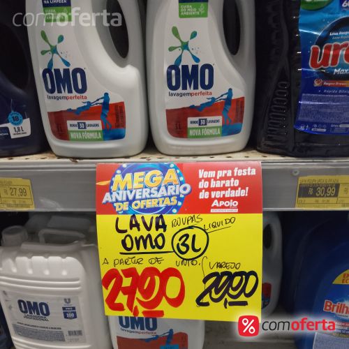 Sabão Líquido Omo Lavagem Perfeita 3L