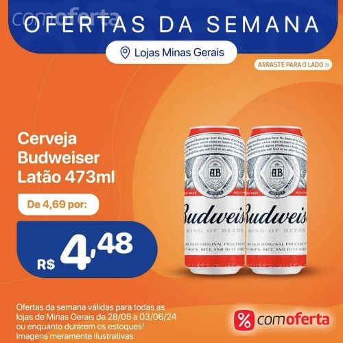 Cerveja Budweiser 473ml - Latão