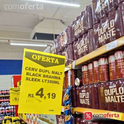 Cerveja Brahma Duplo Malte Black / Tostada  / Trigo  350ml - Lata