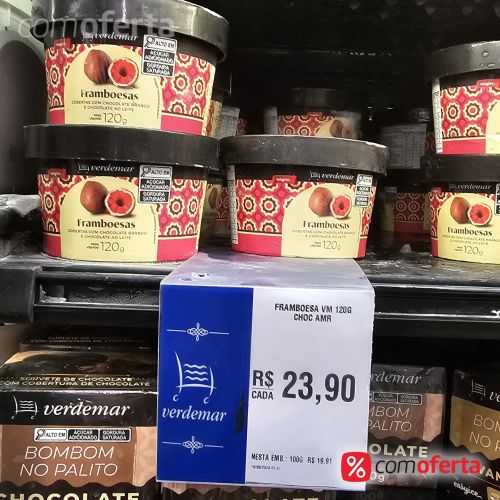 Framboesas Franui cobertas com chocolate Sabores 120g ou 150g