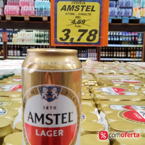 Cerveja Amstel Lager 473ml - Latão