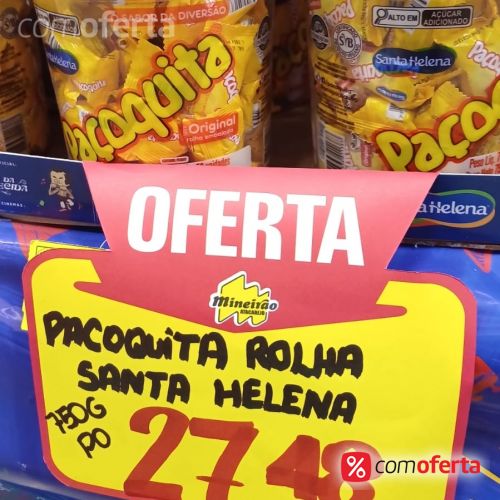 Paçoquita Santa Helena Rolha Embalada 750g